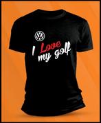 T-shirt Volkswagen I Love Golf Manches Courtes, Volkswagen, Enlèvement ou Envoi