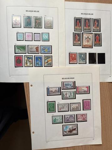 Postzegels België 1962 / 1981 postfris  beschikbaar voor biedingen