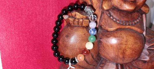 Bracelet Bouddhiste en pierre naturelle en ONYX, Bijoux, Sacs & Beauté, Bracelets, Neuf, Autres matériaux, Autres couleurs, Envoi