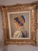 Mooi portret  met prachtige kader, Antiek en Kunst, Kunst | Schilderijen | Klassiek, Ophalen