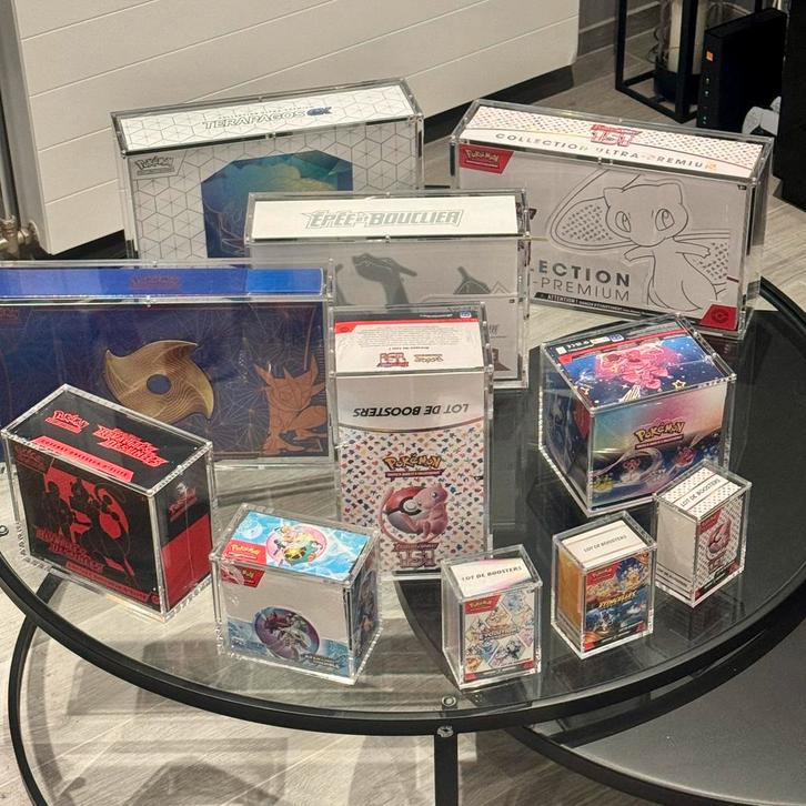 Acrylbeschermers voor Pokémon-boxen, Hobby en Vrije tijd, Verzamelkaartspellen | Magic the Gathering, Nieuw, Ophalen of Verzenden