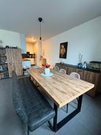 Eettafel + bank en de 2 kasten + tv kast tekoop, Huis en Inrichting, Tafels | Eettafels, Ophalen, Zo goed als nieuw