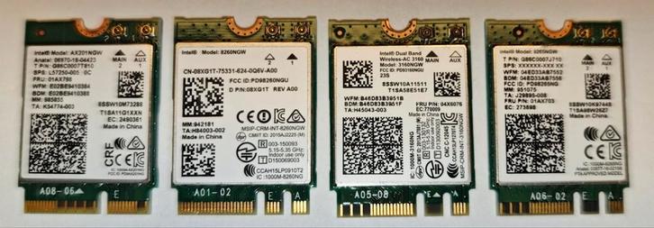 Laptop netwerkkaarten Wifi 2.4GHz/5GHz, Informatique & Logiciels, Cartes réseau, Enlèvement ou Envoi