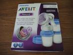 Philips Avent Natural borstkolf + 3 herbruikbare bewaarbeker, Kinderen en Baby's, Babyvoeding en Toebehoren, Gebruikt, Borstkolf