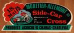 Vintage sticker Side-Car Cross 1975 retro moto-cross, Verzamelen, Sport, Ophalen of Verzenden, Zo goed als nieuw