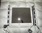 Ikea spiegel + lampen, Huis en Inrichting, Woonaccessoires | Spiegels, Vierkant, Ophalen of Verzenden, Zo goed als nieuw, Minder dan 100 cm