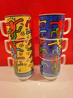 Twee sets Keith Haring Könitz stapelbekers geel en blauw, Verzamelen, Ophalen of Verzenden, Nieuw, Porselein, Kop en/of schotel