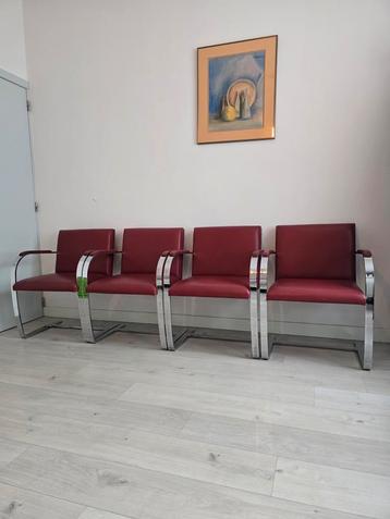 4 Knoll stoelen door ludwig Mies van der rohe  beschikbaar voor biedingen