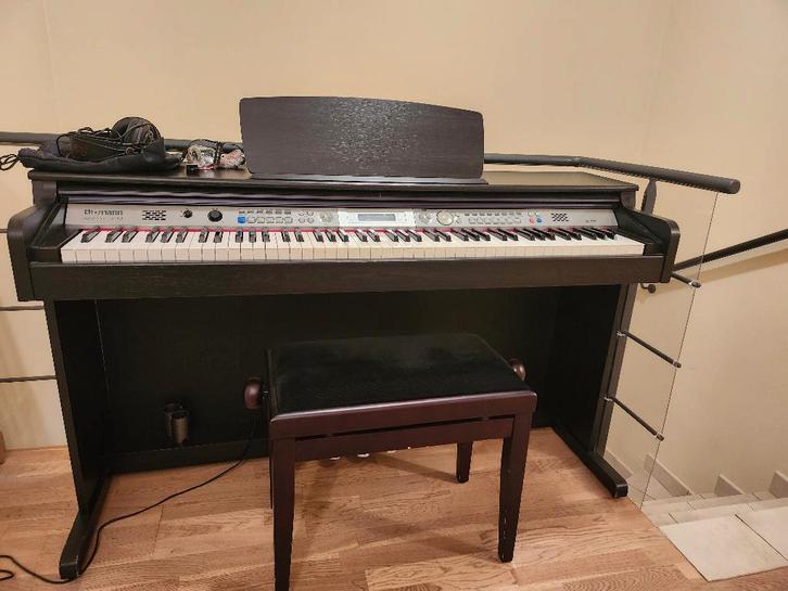 E piano set, Musique & Instruments, Pianos, Comme neuf, Piano, Noir, Enlèvement