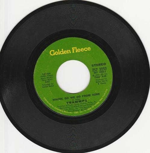 45T vinyl single 'Shout'&'Where do we go from here' Trammps, Cd's en Dvd's, Vinyl Singles, Gebruikt, Single, R&B en Soul, 7 inch