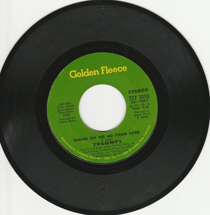 45Tvinyl 7"single'Shout'&'Where do we go from here' Trammps., Cd's en Dvd's, Vinyl Singles, Gebruikt, Single, R&B en Soul, 7 inch