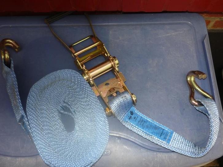 spanriemen met spanner met ratel, Auto-onderdelen, Vrachtwagen-onderdelen, Klein materiaal, Gebruikt, Ophalen