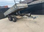 Dubbelasser Kipper  aanhangwagen 280x160  750kg ongeremd, Auto diversen, Aanhangers en Bagagewagens, Ophalen, Gebruikt