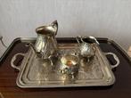 zilveren dienblad met koffiekan , melkpot en suikerpot, Antiek en Kunst, Ophalen