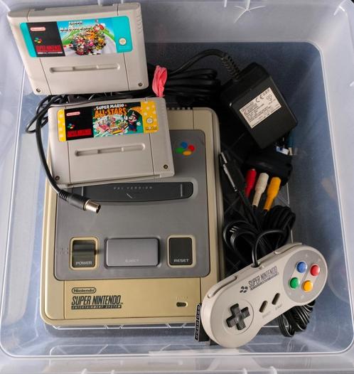 Super NES met Super Mario All stars & Super Mario Kart, Consoles de jeu & Jeux vidéo, Consoles de jeu | Nintendo Super NES, Utilisé