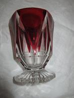 Ancien vase en cristal blanc et rouge du Val-Saint-Lambert, Antiquités & Art, Enlèvement