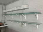 Glazen wandplanken met bevestiginsmateriaal plus beugels, Ophalen