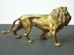 antiek bronzen leeuw naar Bouré goudkleurige brons lion, Antiek en Kunst, Ophalen of Verzenden