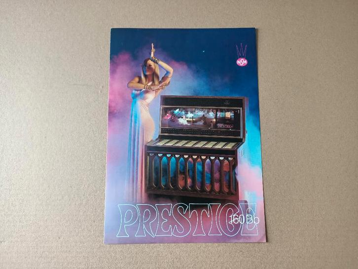 Folder: NSM Prestige 160BB (1972) jukebox, Verzamelen, Automaten | Jukeboxen, Verzenden