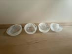 4 asymmetrische glazen kommetjes, Ophalen