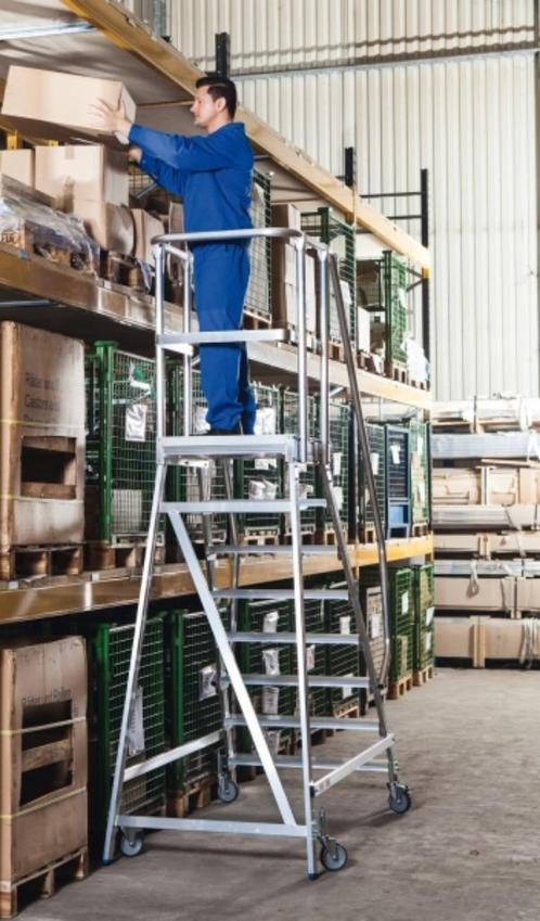 Krause platform trappen (magazijn trappen), Doe-het-zelf en Bouw, Ladders en Trappen, Gebruikt, Trap, 2 tot 4 meter, Ophalen