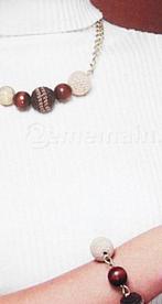 De ketting- en armbandenset of individueel, Ophalen of Verzenden, Nieuw, Bruin