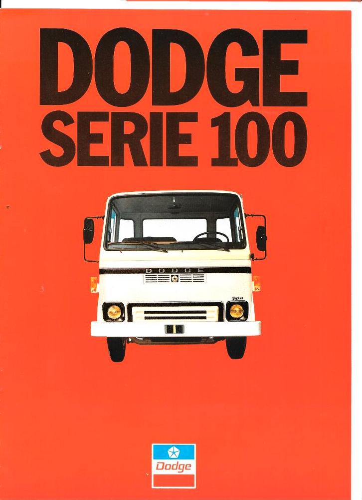 DODGE SERIE 100, Boeken, Auto's | Folders en Tijdschriften, Zo goed als nieuw, Ophalen of Verzenden