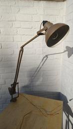 industriële bureaulamp, Ophalen, Gebruikt, Industrieel, Metaal