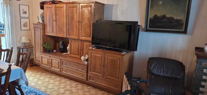 Eiken kast, 3-delig, tv-kast te DEURNE, Huis en Inrichting, Complete inboedels, Ophalen of Verzenden