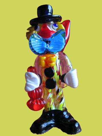 Murano, clown fles in hand (16cm hoogte). beschikbaar voor biedingen