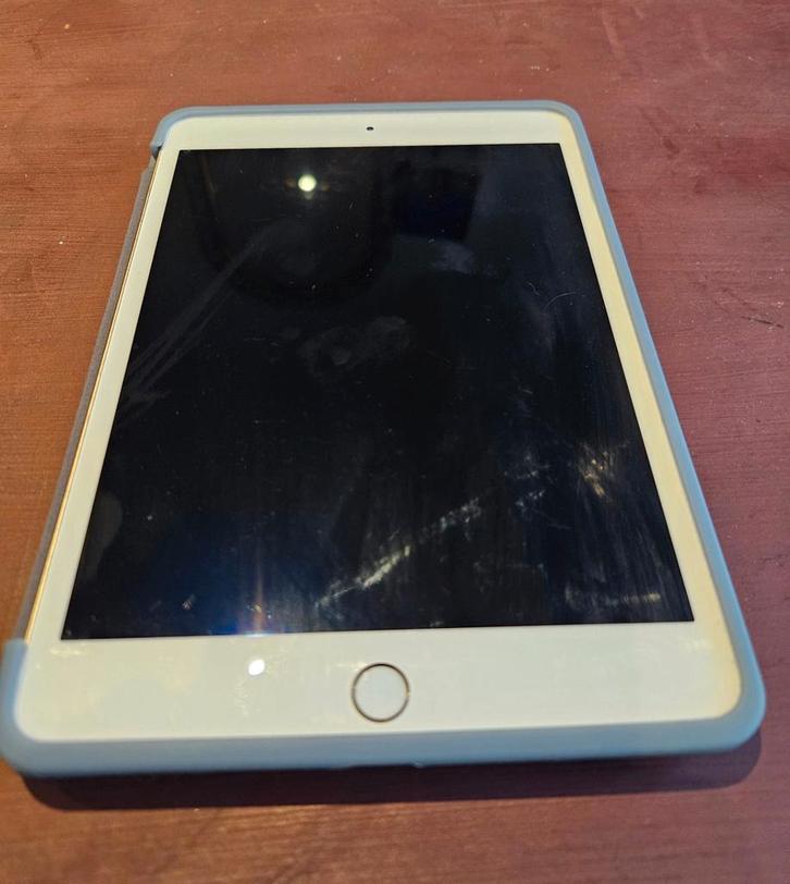 Apple Ipad Mini 4 - Met nieuw hoesje, zonder lader, Computers en Software, Apple iPads, Zo goed als nieuw, Apple iPad, Wi-Fi, 128 GB