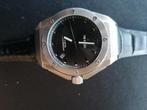 Horloge, Handtassen en Accessoires, Horloges | Heren, Overige merken, Leer, Staal, Polshorloge