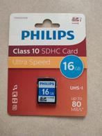 Phillips SDHC Card 16GB, Audio, Tv en Foto, Foto | Geheugenkaarten, Ophalen, Philips, Nieuw, 16 GB