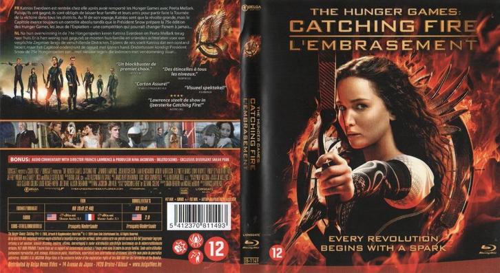 the hunger games  catching fire (blu-ray) nieuw, Cd's en Dvd's, Blu-ray, Zo goed als nieuw, Avontuur, Ophalen of Verzenden