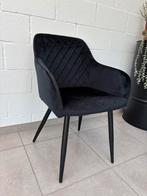 Zwarte eetkamerstoelen 6 stuks, Neuf, Enlèvement, Cinq, Six Chaises ou plus, Tissus