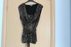Zwart gouden bloes maat 42, Kleding | Dames, Blouses en Tunieken, Ophalen of Verzenden, Zo goed als nieuw, Maat 42/44 (L), Zwart