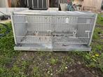RVS konijnenhok, Dieren en Toebehoren, Knaagdieren en Konijnen | Hokken en Kooien, Ophalen, Zo goed als nieuw, Hok