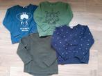 4 truien jongen donkerblauw, groen en kaki (110/116 cm), Ophalen, Jongen, Trui of Vest