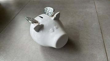 OINK! SPAARPOT SALT & PEPPER. KERAMIEK. ANGEL WINGS. beschikbaar voor biedingen