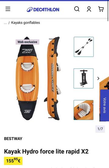 Kayak neuf, Enlèvement, Comme neuf, Kayak
