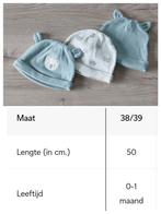 3 babymutsjes maat 38-39 (0-1 maand), Enlèvement, Utilisé