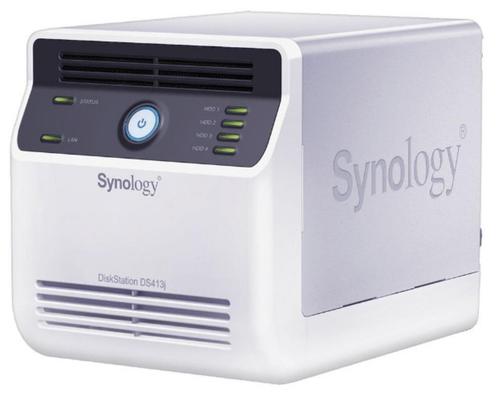 NAS Synology DS413j with four HDDs of 4TB, Informatique & Logiciels, Disques durs, Utilisé, Serveur, Externe, NAS, Enlèvement