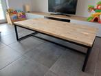 Industriële Salontafel Hout/Metaal, Huis en Inrichting, Ophalen, Gebruikt, Metaal