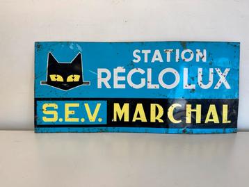 SEV Marchal oud reclamebord, Verzamelen, Ophalen of Verzenden, Gebruikt, Reclamebord