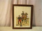 Mooie Oude Artprint - Cavalerie Mexique 1866 - 32x26, Ophalen of Verzenden, Zo goed als nieuw