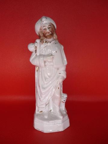 Ancienne Statue religieuse-St Roch-vieux Bruxelles -14cm