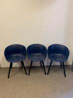 3 Hay about a chair AAC22 Design Stoelen blauw kunststof!!!, Comme neuf, Bois, Bleu, Trois