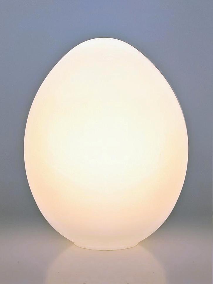 lampe de table Egg, Maison & Meubles, Lampes | Lampes de table, Utilisé, Verre, Enlèvement ou Envoi