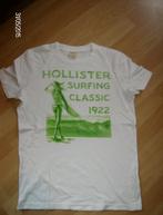 t-shirt wit merk hollister - maat s, Kleding | Heren, T-shirts, Maat 46 (S) of kleiner, Gedragen, Ophalen of Verzenden, Wit