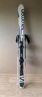 Salomon 24H met Z12 binding en bijhorende stokken, Sport en Fitness, Skiën en Langlaufen, Ophalen, 160 tot 180 cm, Gebruikt, Stokken